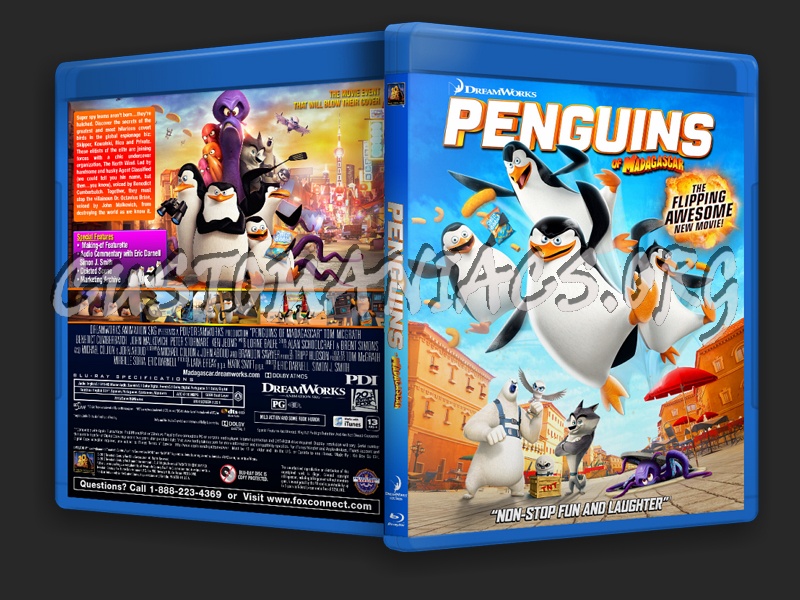 Penguins of Madagascar blu-ray cover