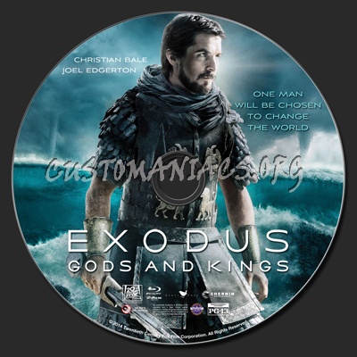 Exodus Gods And Kings (2D & 3D) blu-ray label