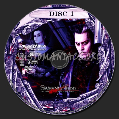 Sweeney Todd dvd label