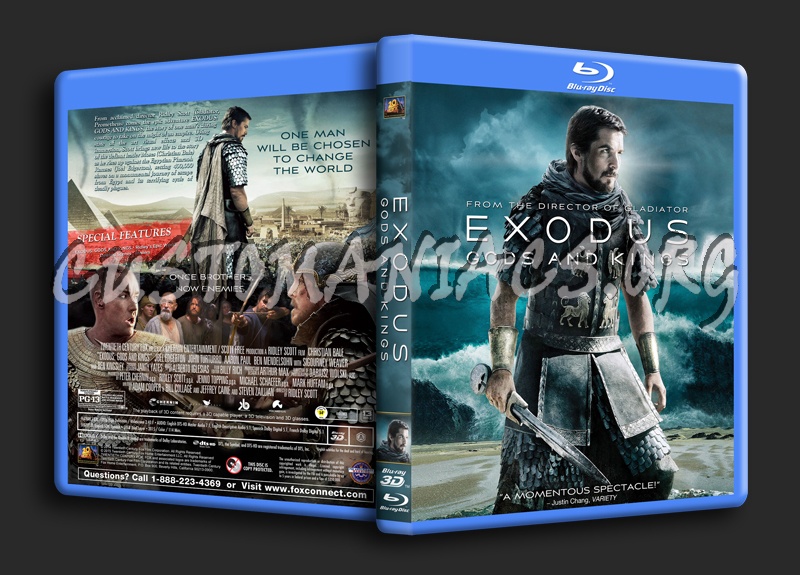 Exodus: Gods And Kings 3D dvd cover