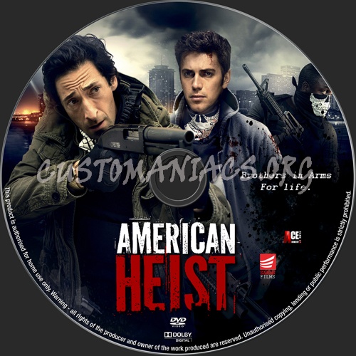 American Heist dvd label