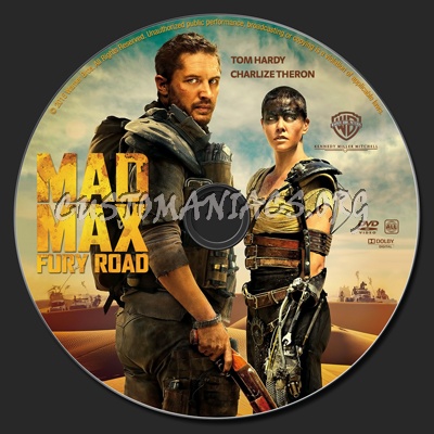 Mad Max: Fury Road dvd label