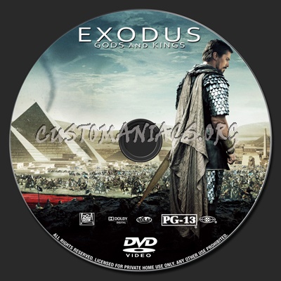 Exodus: Gods and Kings dvd label