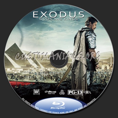 Exodus: Gods and Kings (2D+3D) blu-ray label