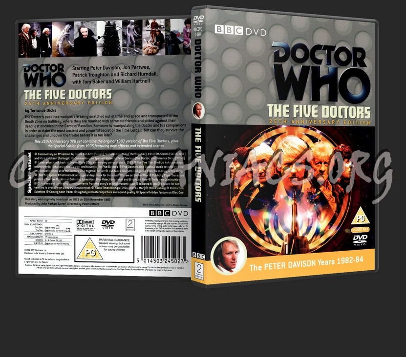 Doctor Who: The Five Doctors - 25th Anniversary Edition 2 Disc dvd cover
