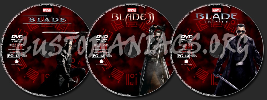 Blade Collection dvd label