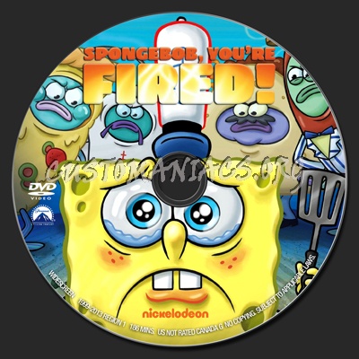 Spongebob Squarepants: You're Fired dvd label