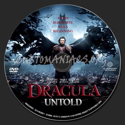 Dracula Untold dvd label