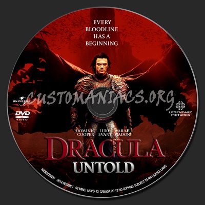 Dracula Untold dvd label