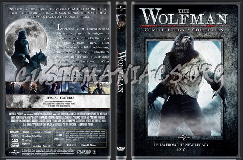 The Wolfman (2010) dvd cover