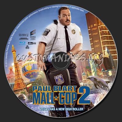 Paul Blart: Mall Cop 2 blu-ray label