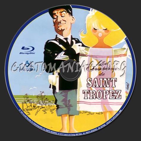 Le Gendarme De Saint-Tropez (The Troops Of Saint-Tropez) blu-ray label