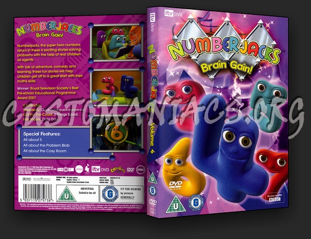 Numberjacks Brain Gain dvd cover