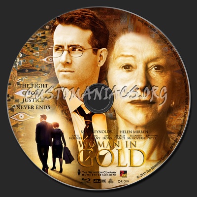 Woman in Gold blu-ray label