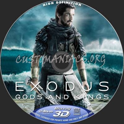 Exodus - Gods And Kings (2D+3D) blu-ray label