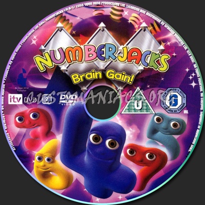 Numberjacks Brain Gain dvd label