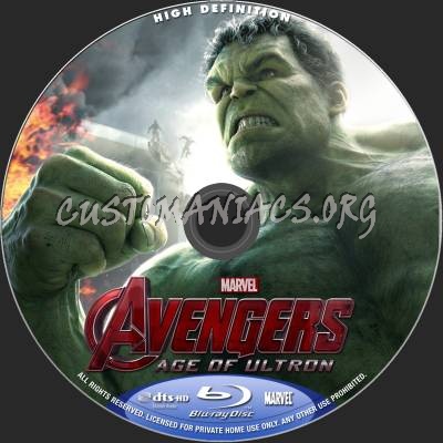 The Avengers - Age Of Ultron (2D+3D) blu-ray label