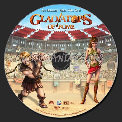 Gladiators Of Rome (animated) dvd label