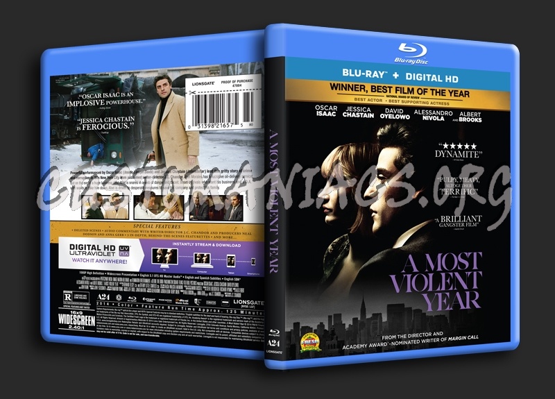 A Most Violent Year blu-ray cover