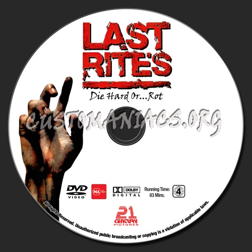 Last Rites dvd label