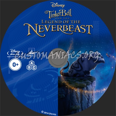 Tinker Bell And The Legend Of The NeverBeast blu-ray label