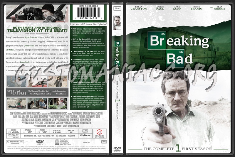 Breaking Bad Season 1 dvd cover