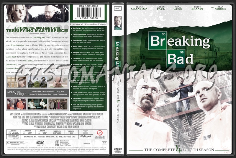 Breaking Bad Season 4 dvd cover