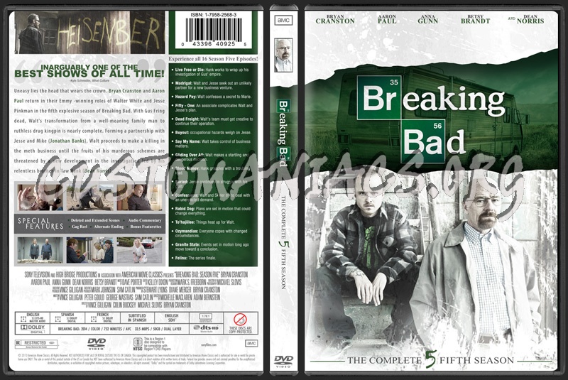 Breaking Bad Season 5 dvd cover