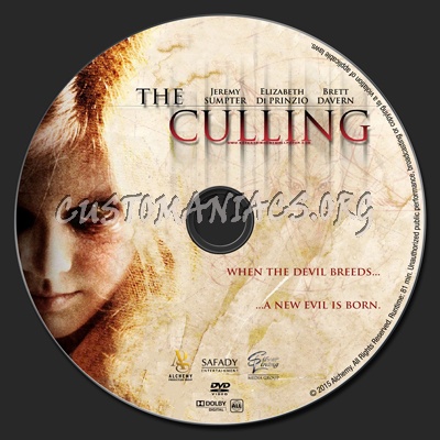 The Culling dvd label