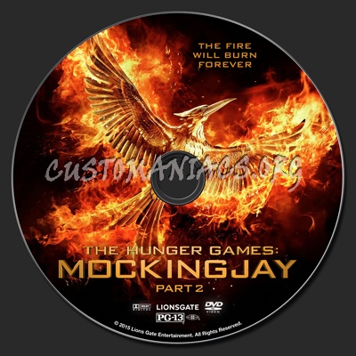 The Hunger Games: Mockingjay Part 2 dvd label