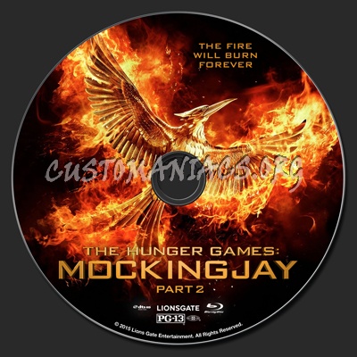 The Hunger Games: Mockingjay Part 2 blu-ray label