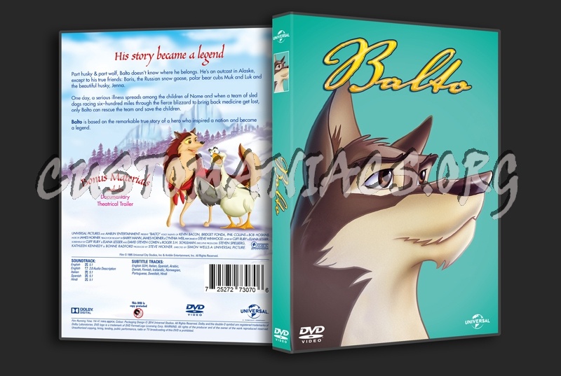 Balto dvd cover