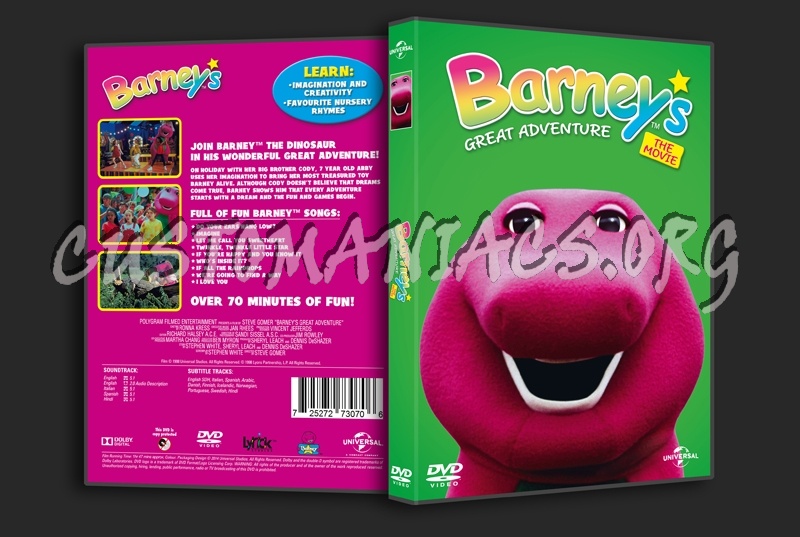 Barney's Great Adventure dvd cover