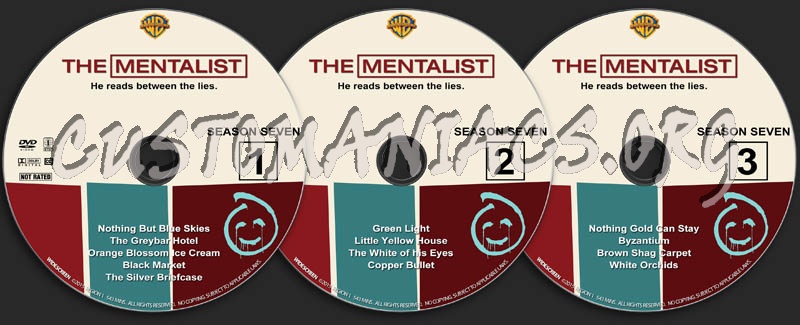 The Mentalist - Season 7 dvd label