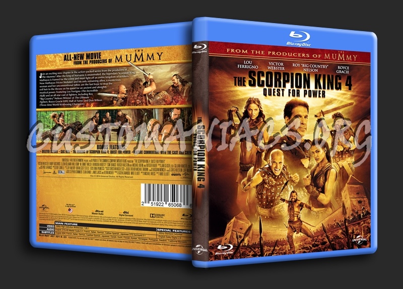 The Scorpion King 4 Quest for Power blu-ray cover