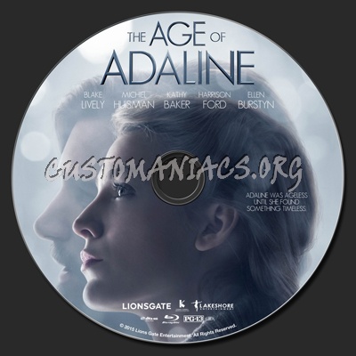 The Age Of Adaline blu-ray label
