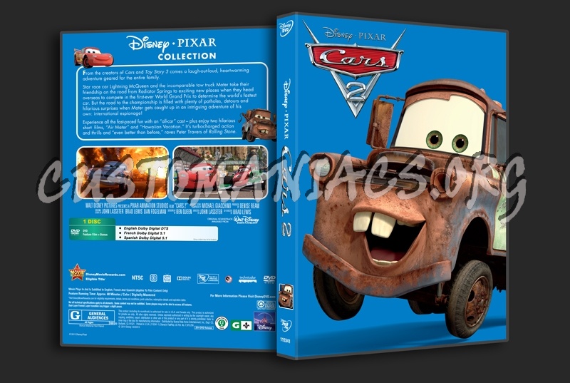 Cars 2 dvd cover