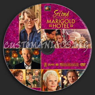 The Second Best Exotic Marigold Hotel dvd label