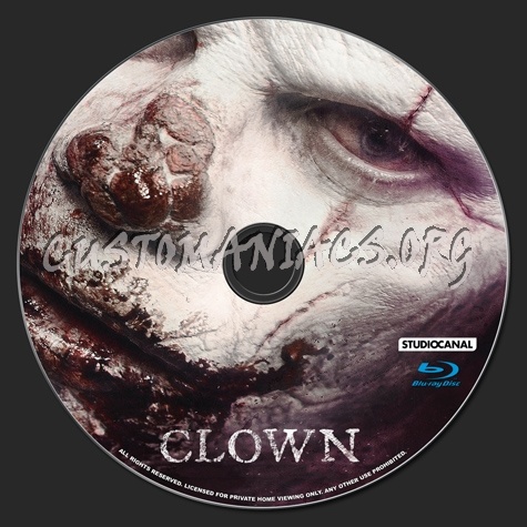 Clown blu-ray label
