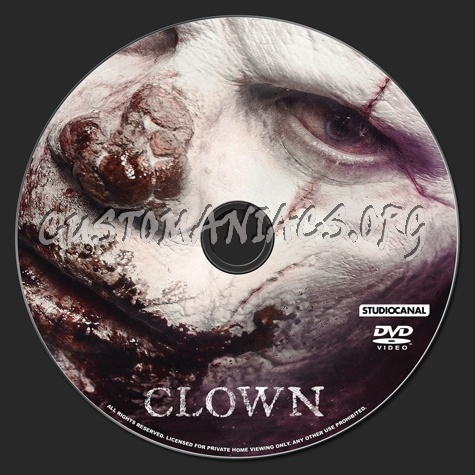 Clown dvd label