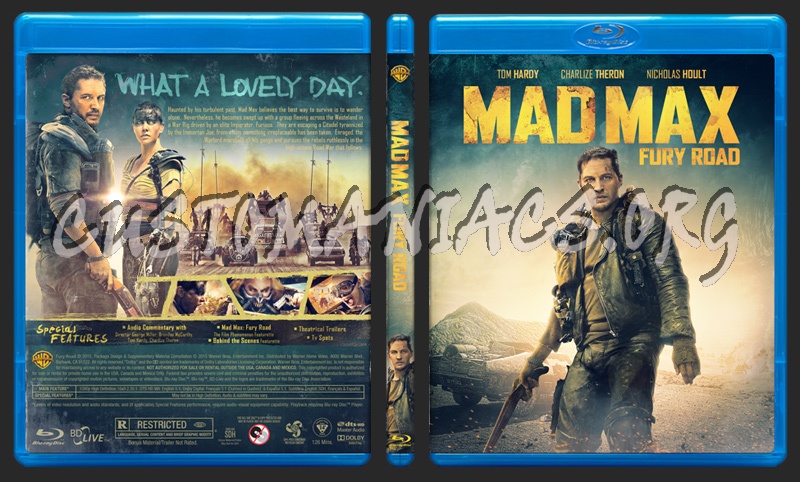 Mad Max: Fury Road blu-ray cover