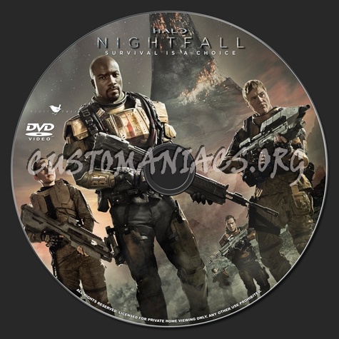Halo Nightfall dvd label