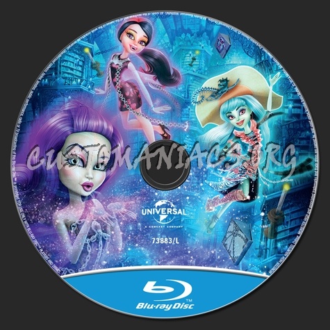 Monster High Haunted blu-ray label