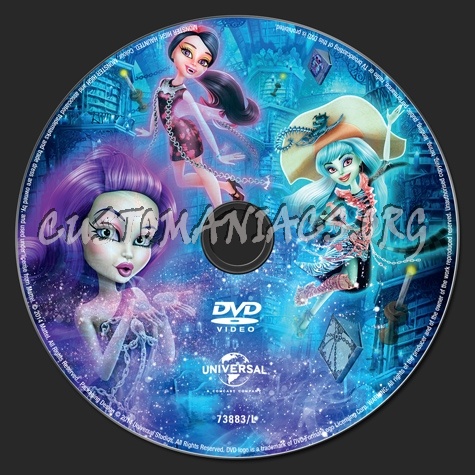 Monster High Haunted dvd label