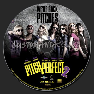 Pitch Perfect 2 blu-ray label