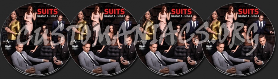 Suits Season 4 dvd label