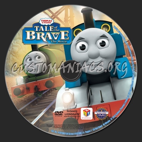Thomas & Friends Tale of the Brave dvd label
