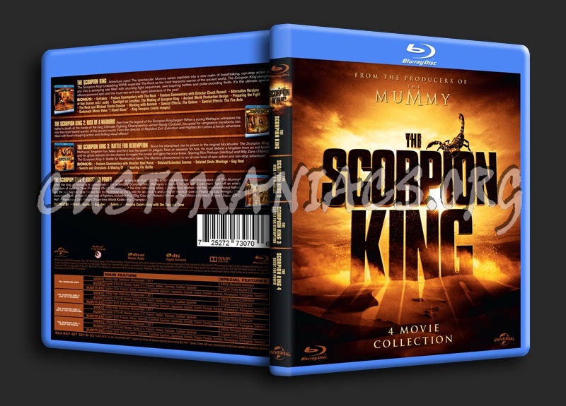 The Scorpion King 4 Movie Collection blu-ray cover