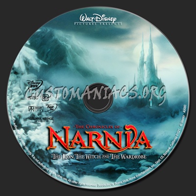 The Chronicles of Narnia-The Lion, The Witch and the Wardrobe dvd label