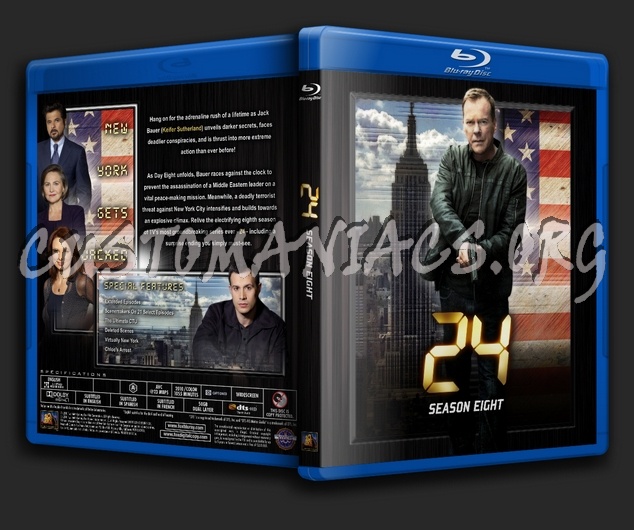 24 (Twenty Four) - Season 8 blu-ray cover